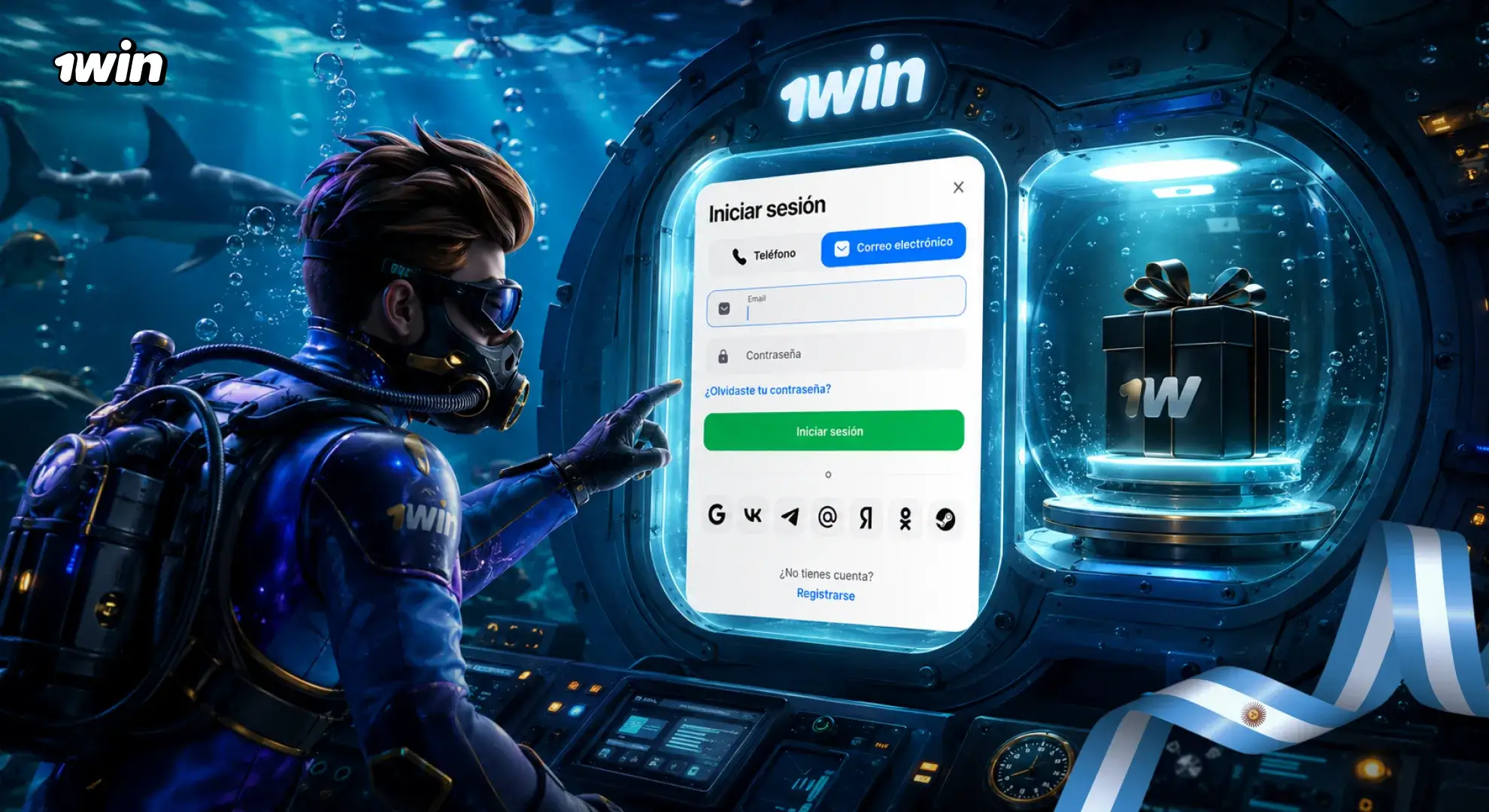 Registro y acceso en 1win Argentina