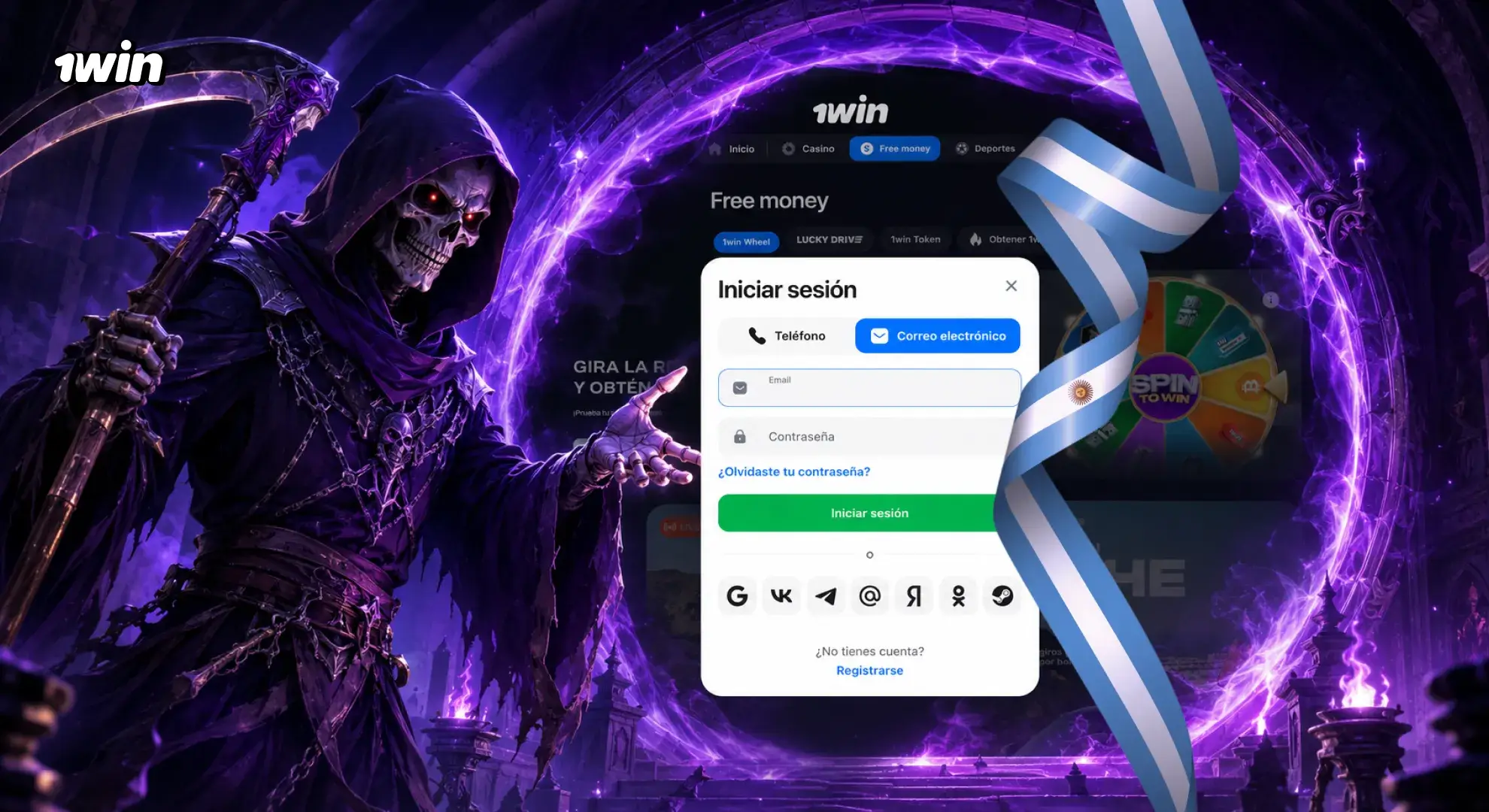 Registro en 1win Argentina