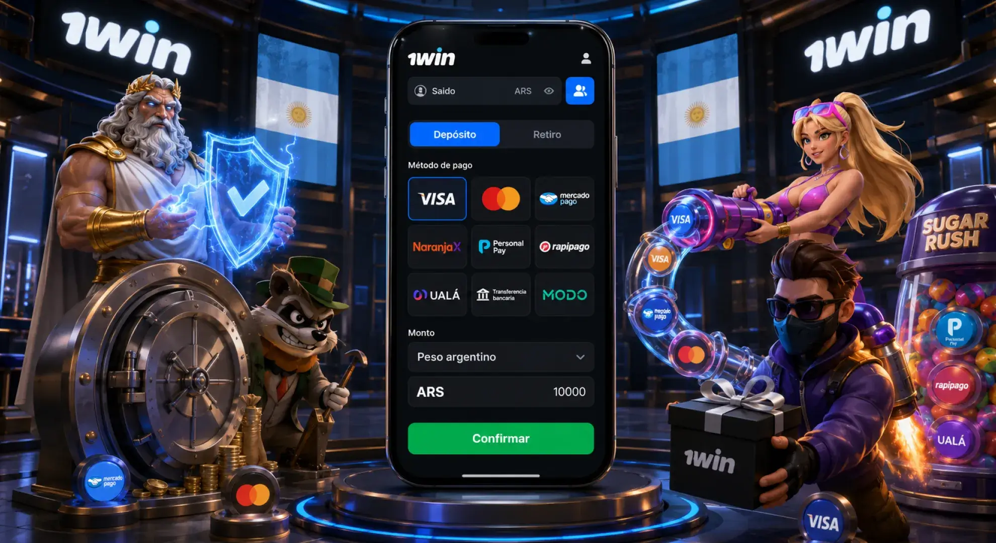Pagos en 1win Argentina