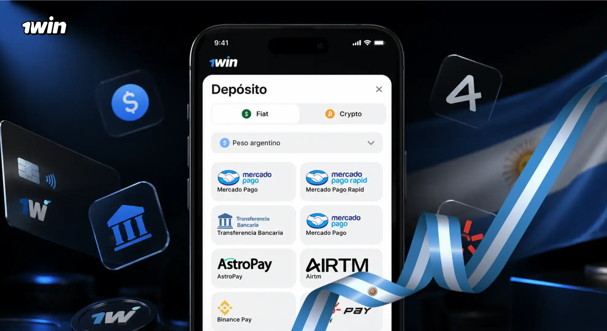 Retiros desde 1win Argentina